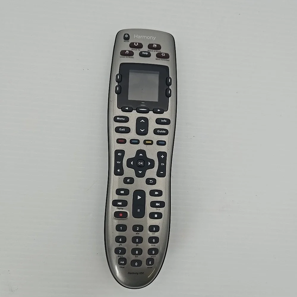 Logitech Harmony 650 Universal Advanced Remote Control - Tested Works Great!